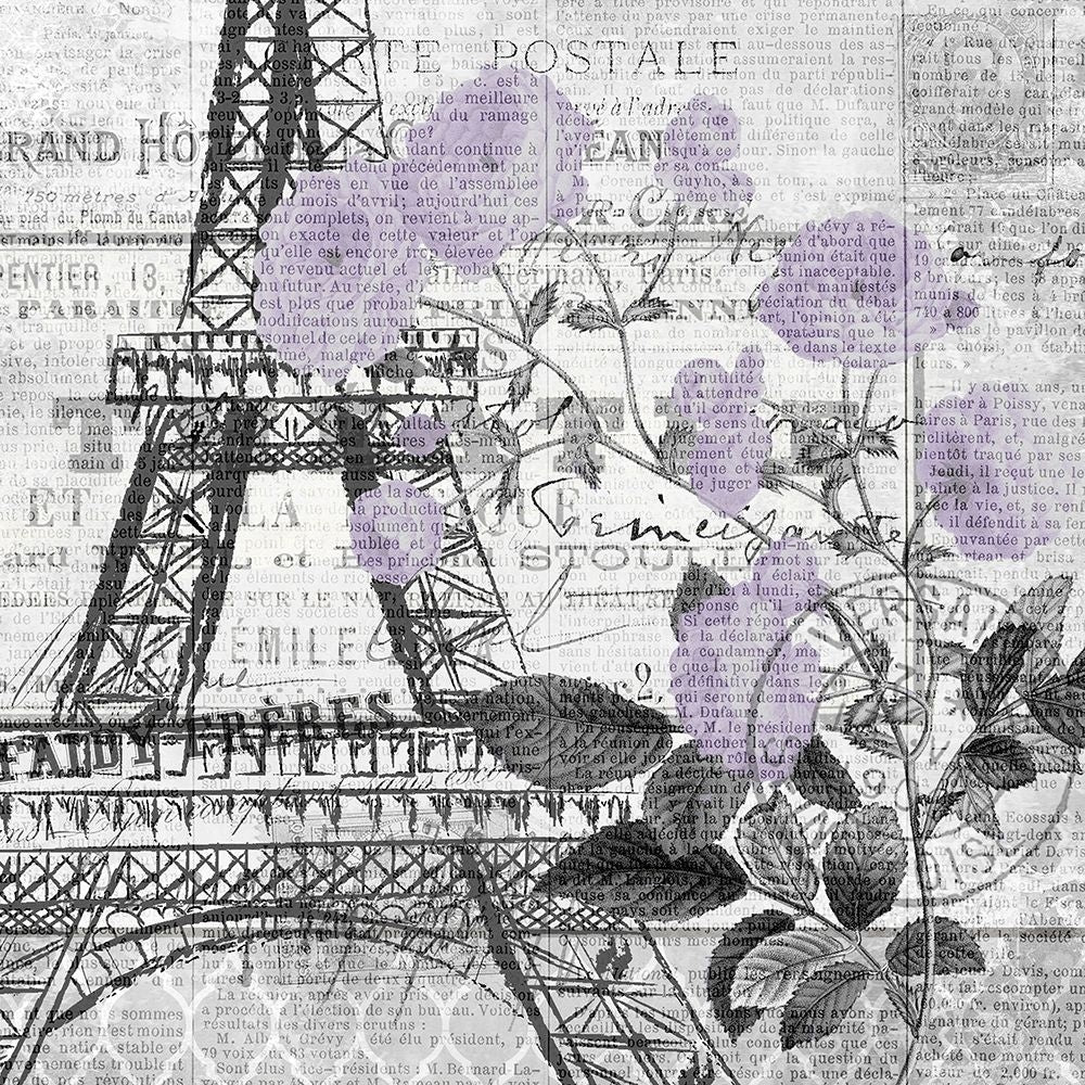 Paris Script Purple 1 Poster Print by Allen Kimberly-VARPDXKASQ993A Image 1