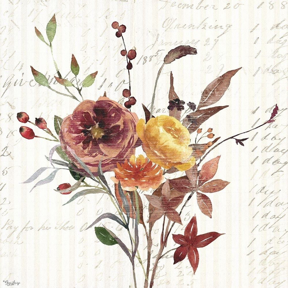 Wild Floral 2 Fall by Gigi Louise-VARPDXKBSQ123B Image 1