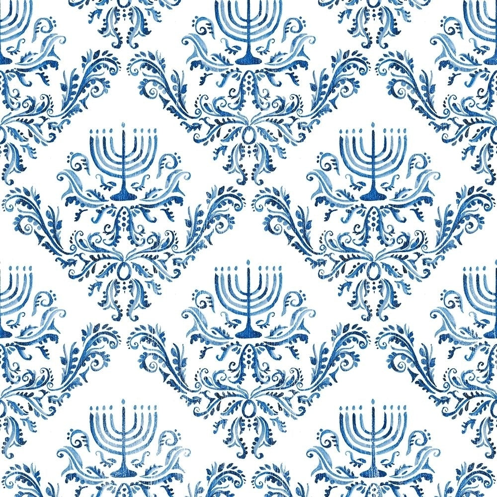 Indigo Hanukkah Collection F Poster Print - Victoria Borges-VARPDXL000563F Image 1