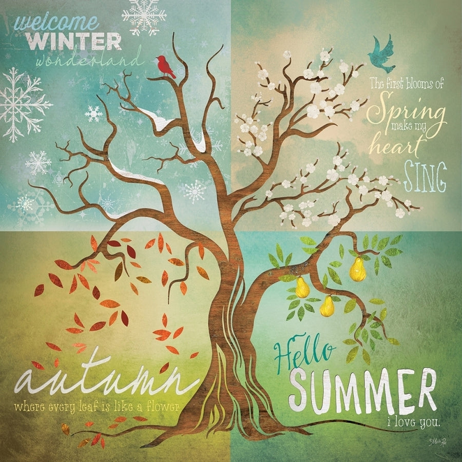 Four Seasons Tree Poster Print by Marla Rae-VARPDXMA2012 Image 1