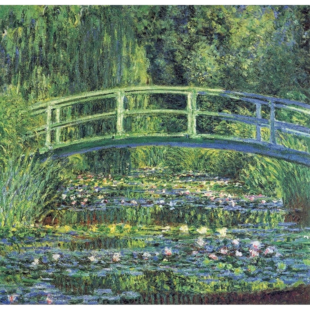 Waterlilies And Japanese Bridge Poster Print - Collection Masters-VARPDXMASCOL81015 Image 1