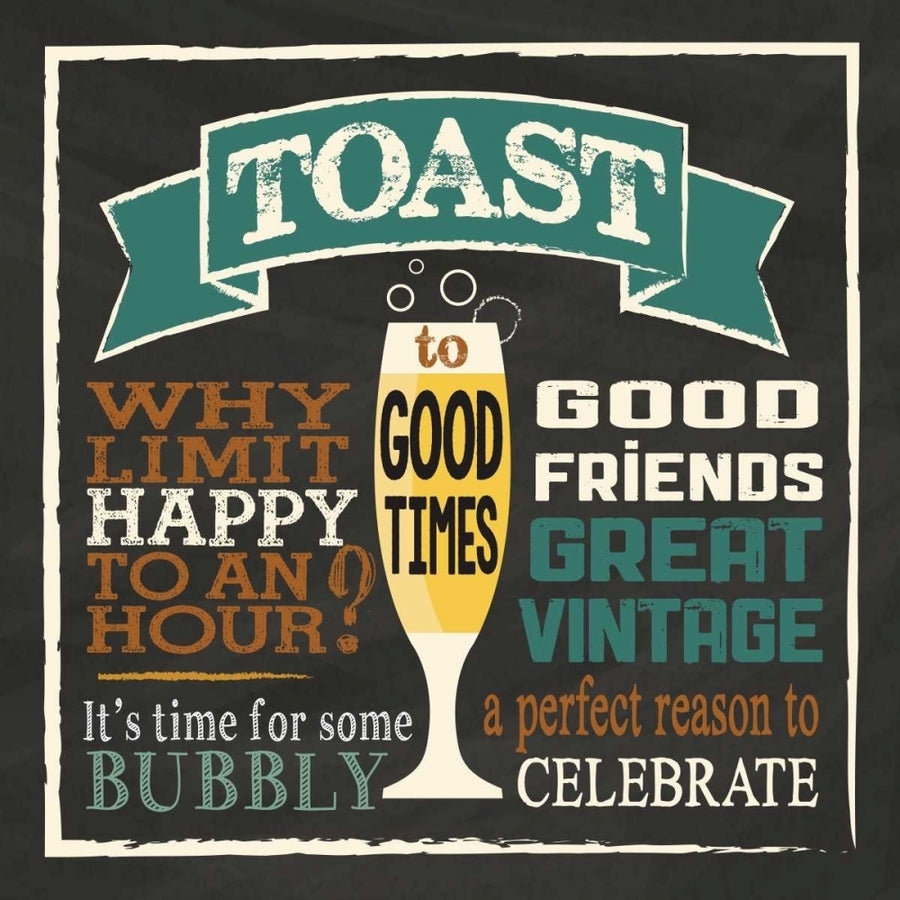 Toast Chalk 1 Poster Print by Melody Hogan-VARPDXMHSQ151F Image 1