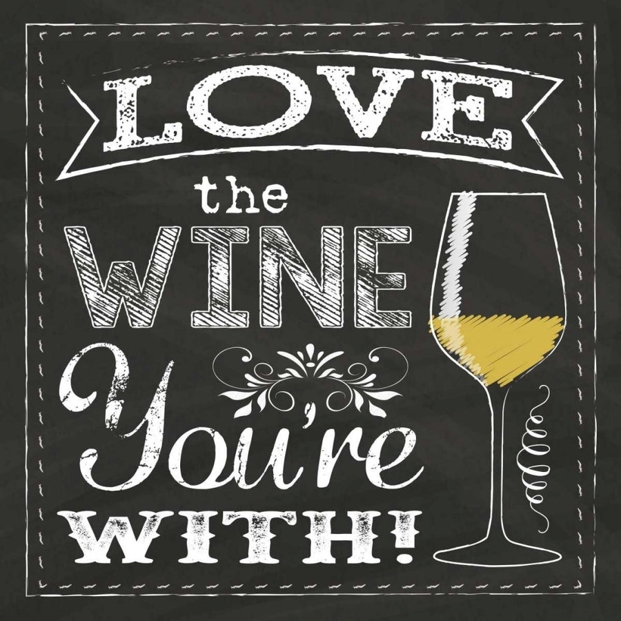 Chalk Wine 1 Poster Print by Melody Hogan-VARPDXMHSQ152A Image 1