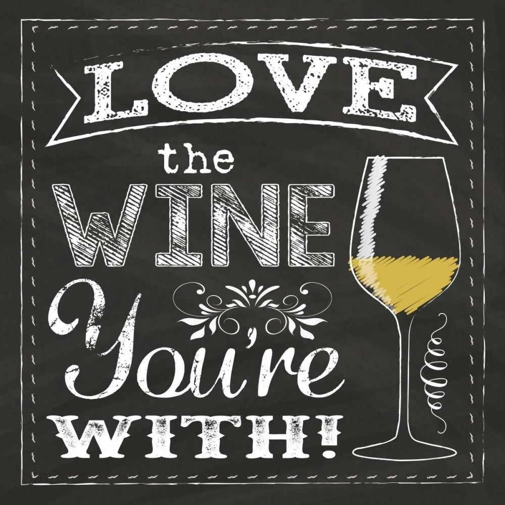 Chalk Wine 1 Poster Print by Melody Hogan-VARPDXMHSQ152A Image 2