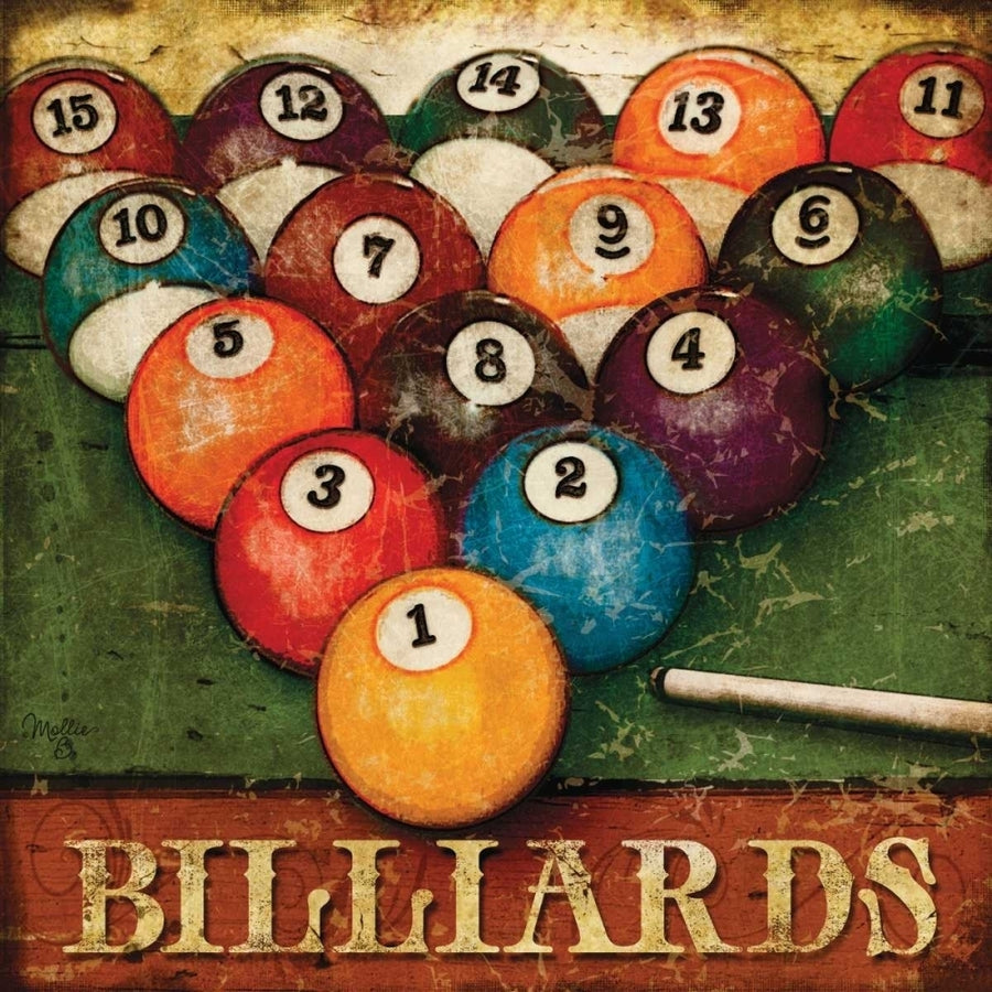 Billiards Poster Print by Mollie B. Mollie B.-VARPDXMOL368 Image 1