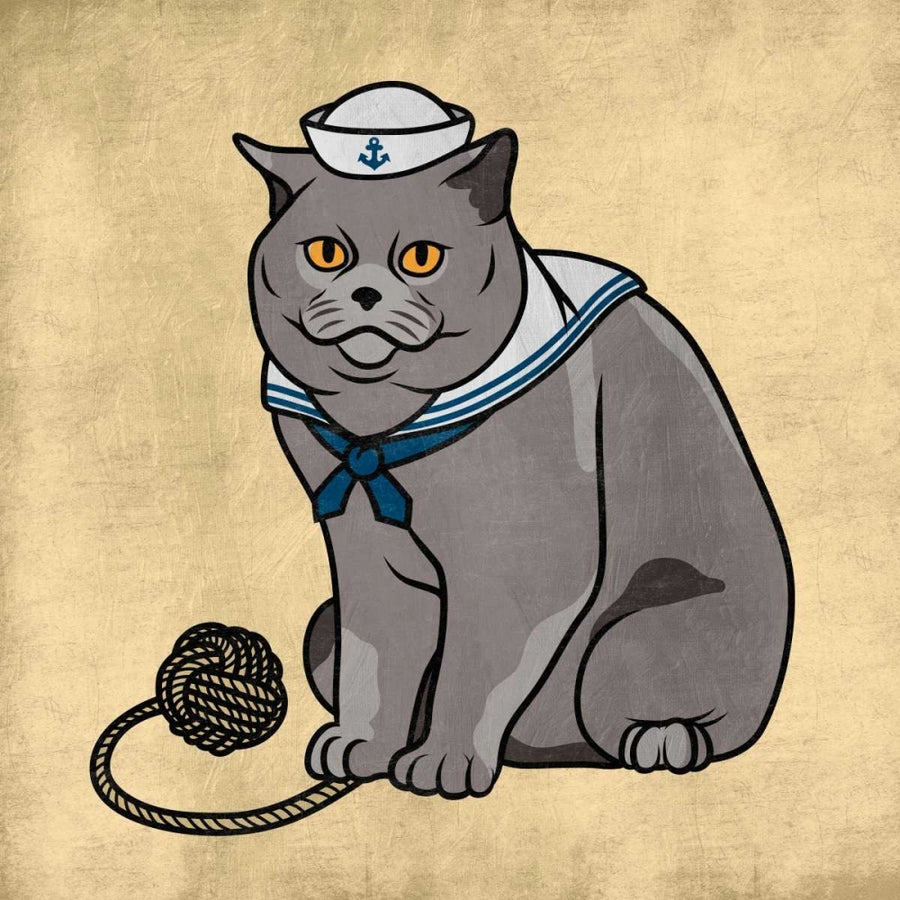 Sailor Cat Poster Print by Marcus Prime-VARPDXMPSQ040B Image 1