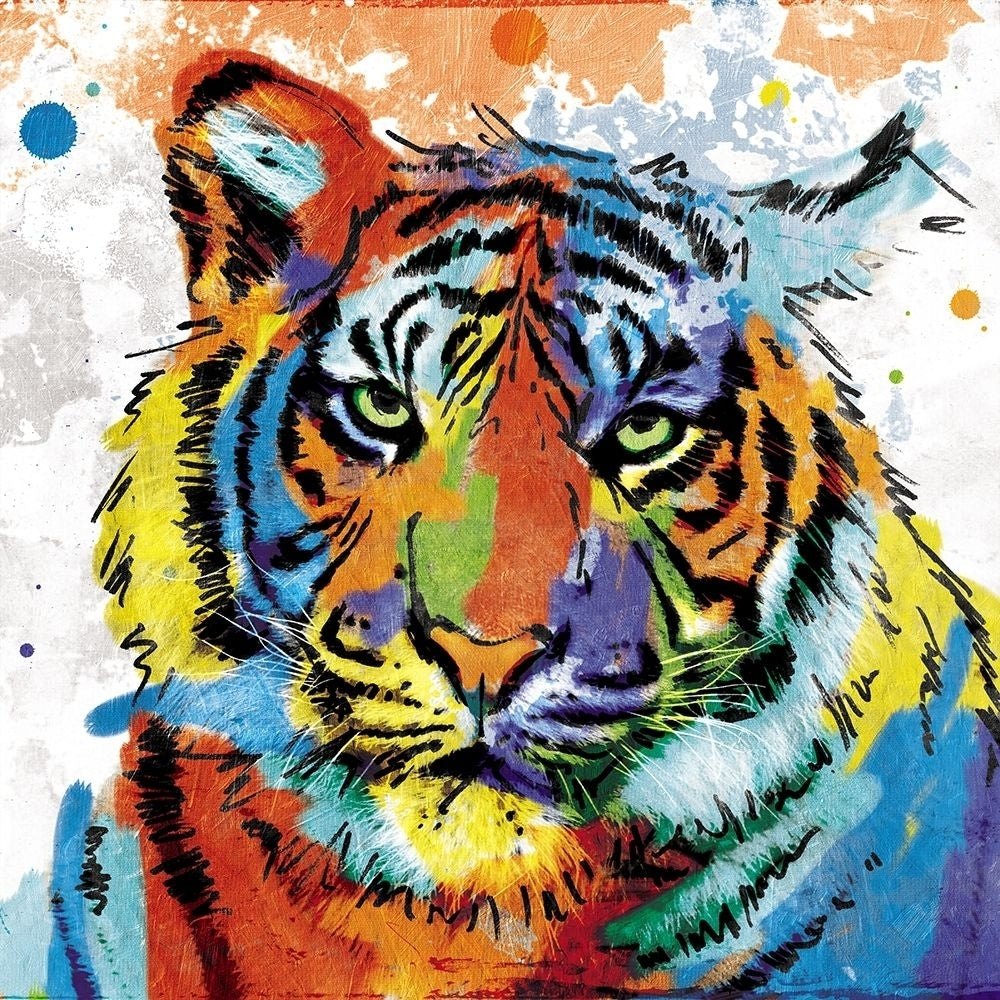 Tiger Rainbow Poster Print by Mlli Villa-VARPDXMVSQ070A Image 1