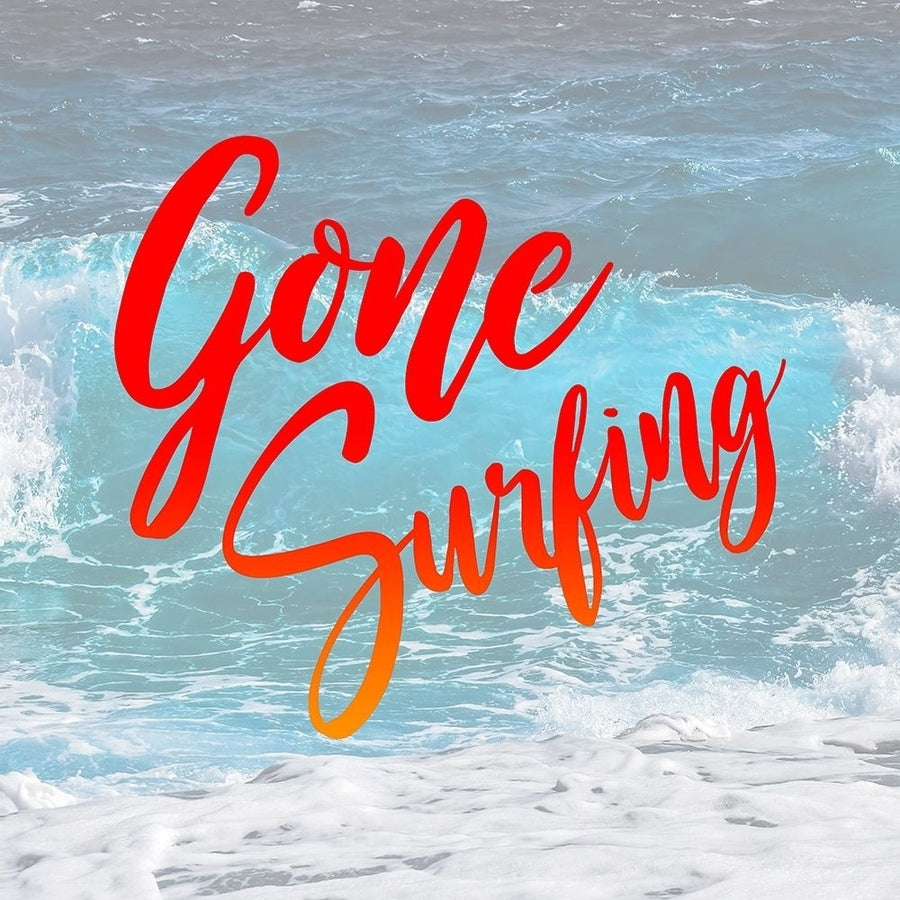 Gone Surfing Poster Print by Mlli Villa-VARPDXMVSQ305A Image 1