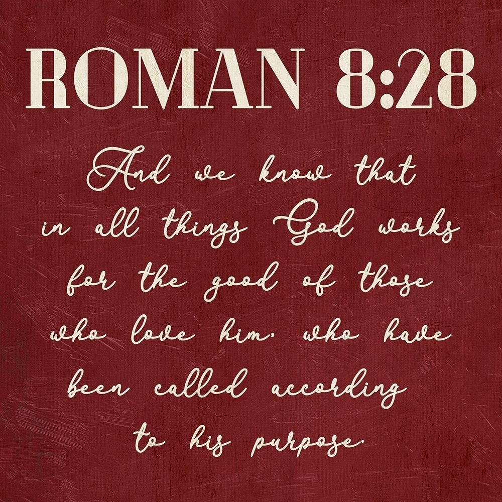 Roman 8:28 Poster Print by Mlli Villa-VARPDXMVSQ418A Image 1