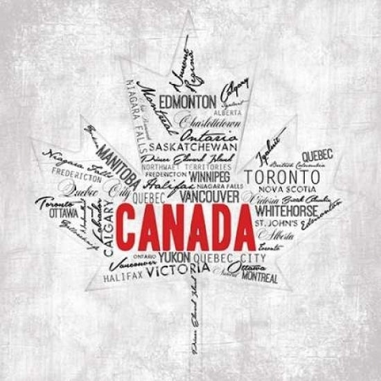 Canada Provinces Poster Print by OnRei OnRei-VARPDXONSQ041A Image 1