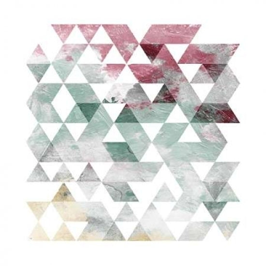 Rose Marble Triangles Poster Print by OnRei OnRei-VARPDXONSQ070A2 Image 1