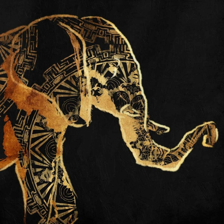 Patterned Elephant Poster Print by OnRei OnRei-VARPDXONSQ129A Image 1