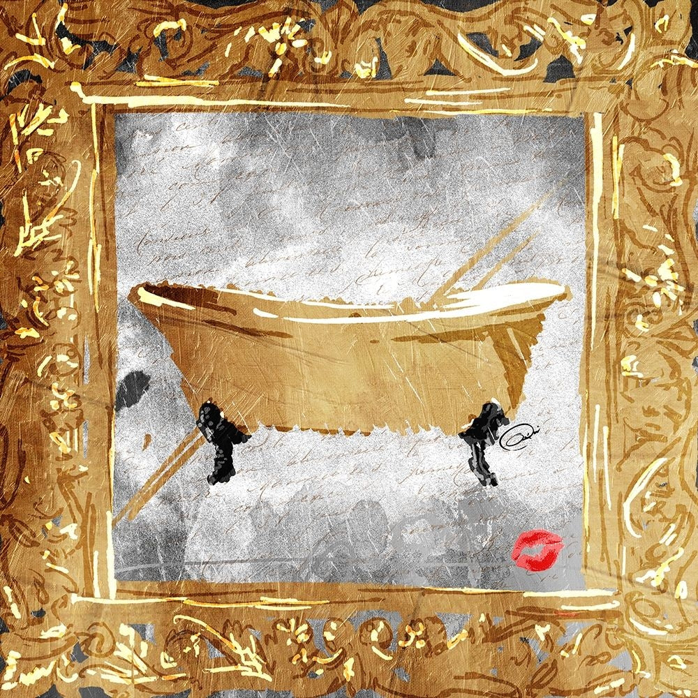 Golden Bath Kiss Mate Poster Print by OnRei OnRei-VARPDXONSQ153B Image 1