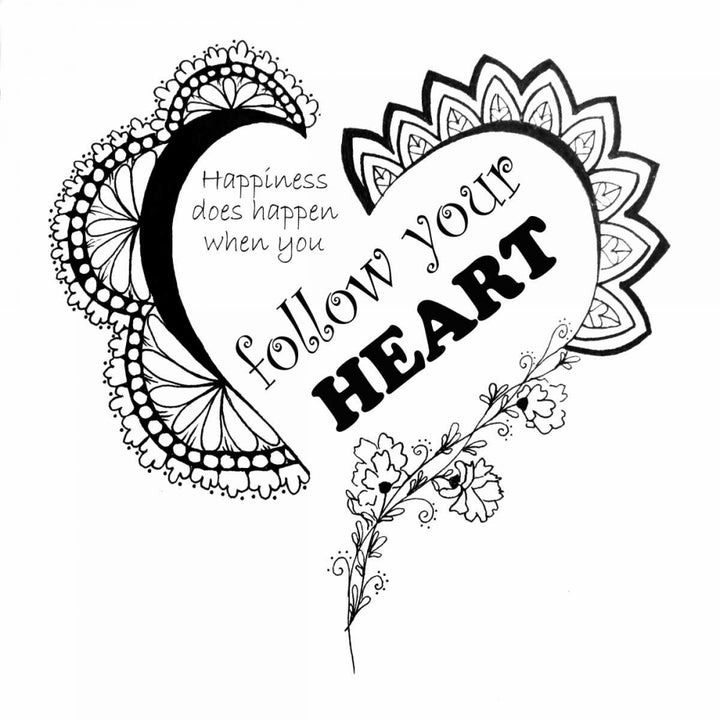 Follow Your Heart Poster Print by Debbie Pearson-VARPDXPDSQ001A Image 2