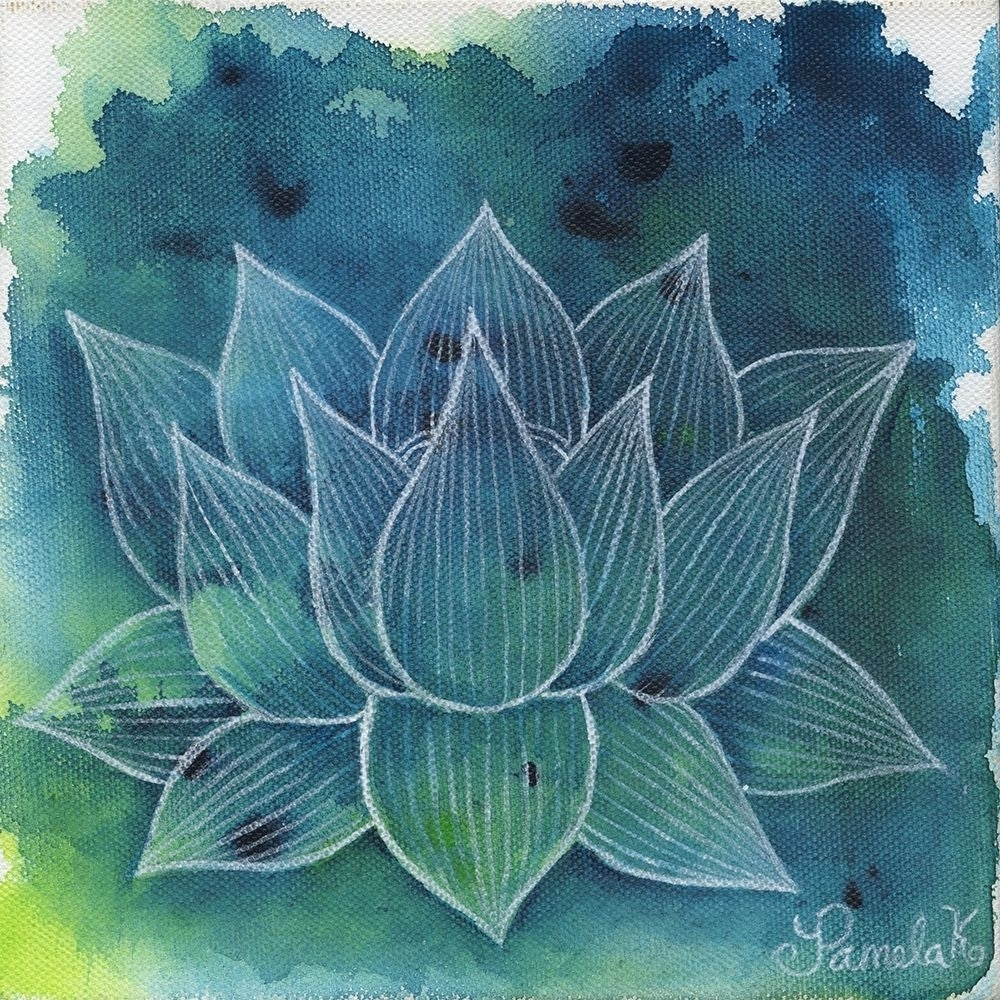 Emerging Lotus 1 Poster Print by Pam Varacek-VARPDXPVSQ044A Image 1