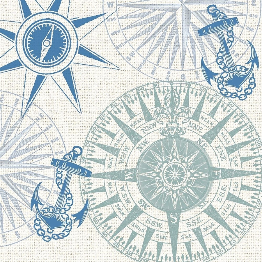 By The Sea Compass Rose 1 Poster Print by Candace Allen-VARPDXQCASQ059A Image 1