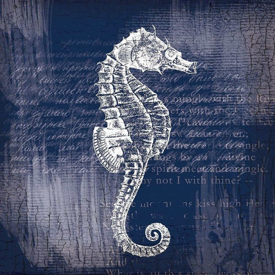 Sea Horse On Blue by Lula Bijoux and Company-VARPDXQCASQ087B Image 1