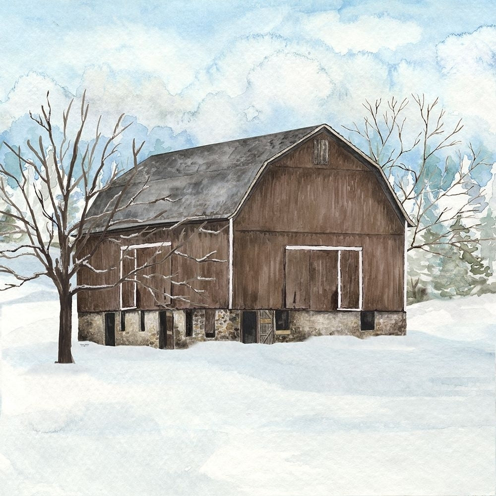 Winter Barn Quilt I by Tara Reed-VARPDXRB15227TR Image 1