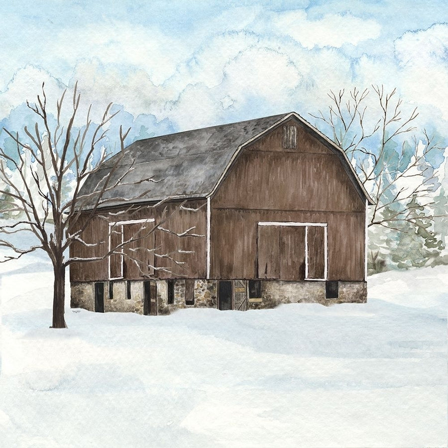 Winter Barn Quilt I by Tara Reed-VARPDXRB15227TR Image 1