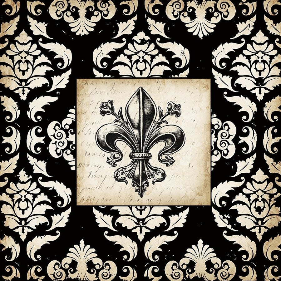 Fleur d Lis Damask I by Tre Sorelle Studios-VARPDXRB4563TS Image 1