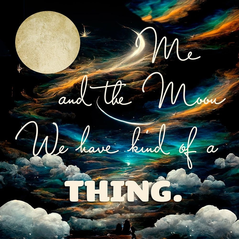 Me and the Moon Poster Print - Sasha-VARPDXSASHA280625 Image 1