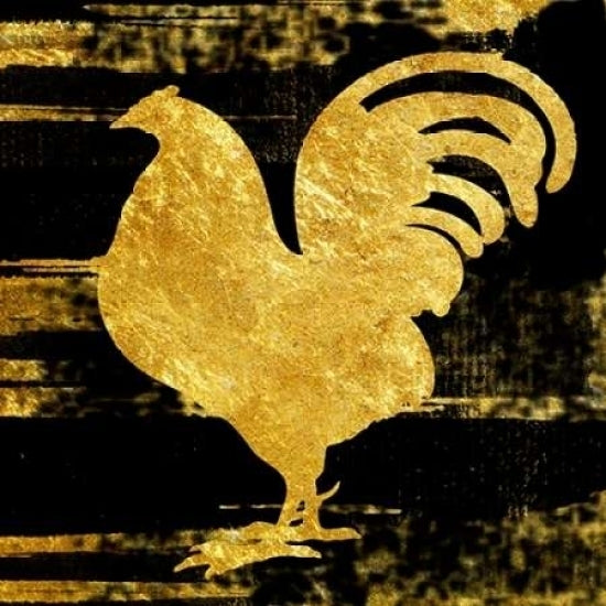 Gold Rush Rooster Poster Print by Sheldon Lewis-VARPDXSLBSQ211B Image 1