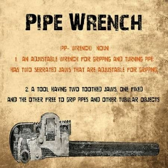 Pipe Wrench Poster Print by Sheldon Lewis-VARPDXSLBSQ254B Image 1