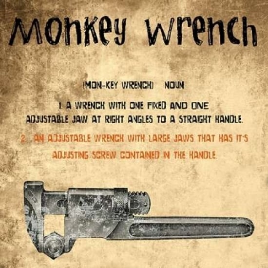 Monkey Wrench Poster Print by Sheldon Lewis-VARPDXSLBSQ254A Image 2