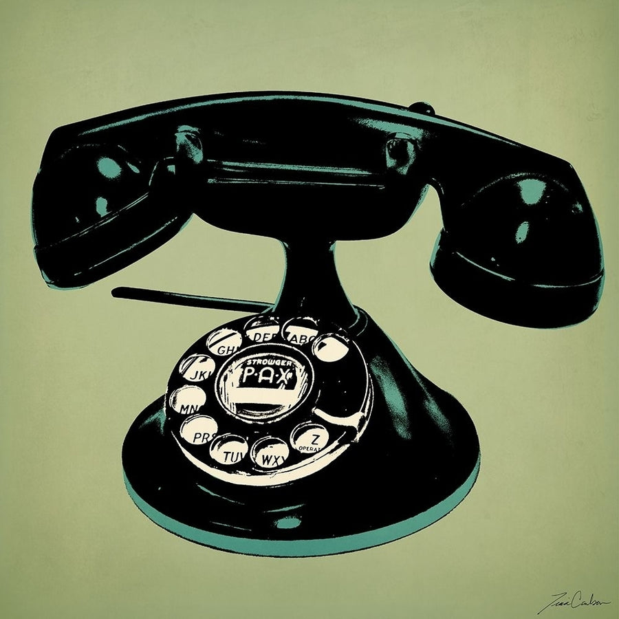 Telephone 2 v2 Poster Print by Tina Carlson-VARPDXTCSQ028B Image 1