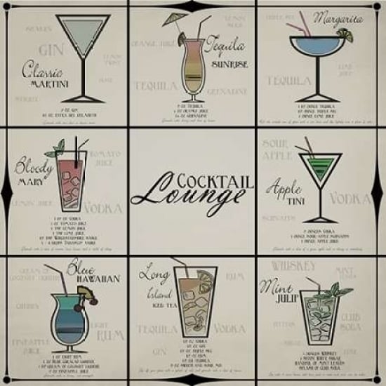 Cocktail Lounge Poster Print by Taylor Greene-VARPDXTGSQ163C Image 1