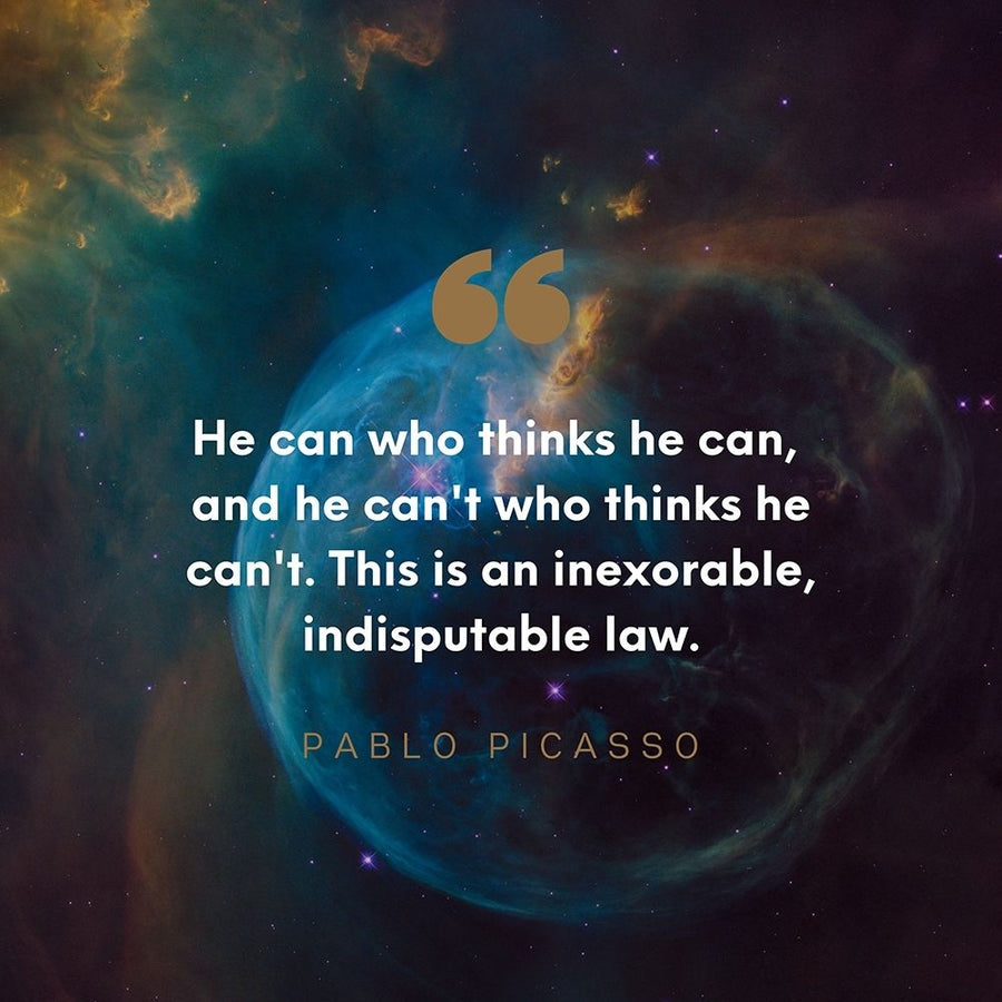 Pablo Picasso Quote: Indisputable Law by ArtsyQuotes-VARPDXARTSYQUOTES001640 Image 1