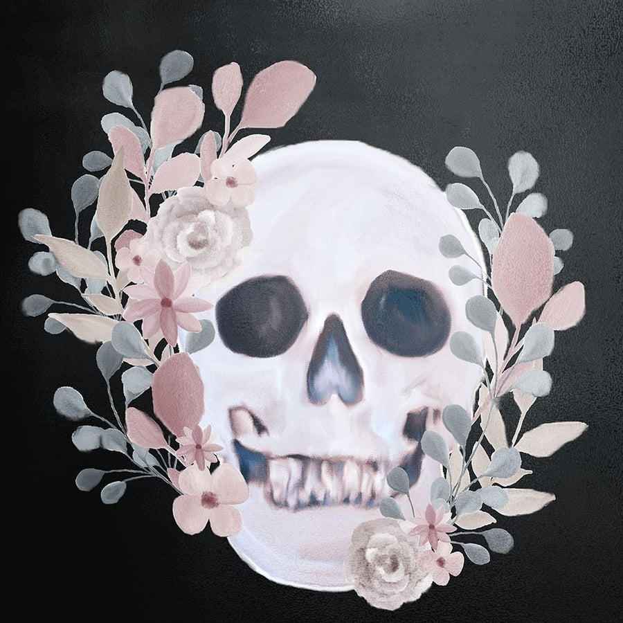 Soft Floral Skull Poster Print by Ann Bailey-VARPDXBASQ034A Image 1