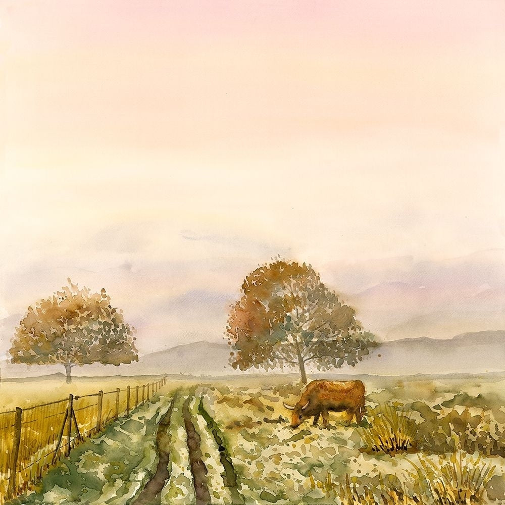 SWEET MORNING IN THE COUNTRYSIDE Poster Print by Atelier B Art Studio Atelier B Art Studio-VARPDXBEGLAN182 Image 1