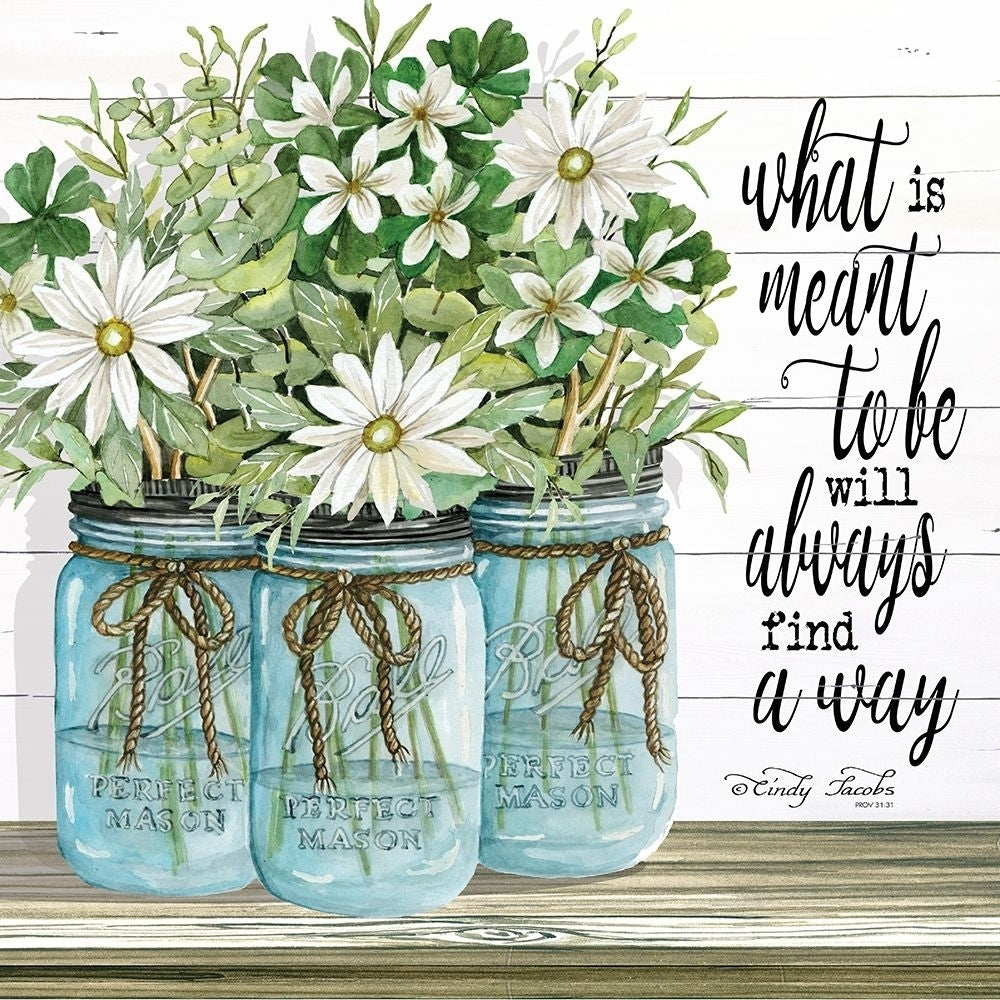 Blue Jars - What is Meant to Be Poster Print by Britt Hallowell-VARPDXCIN1621 Image 1