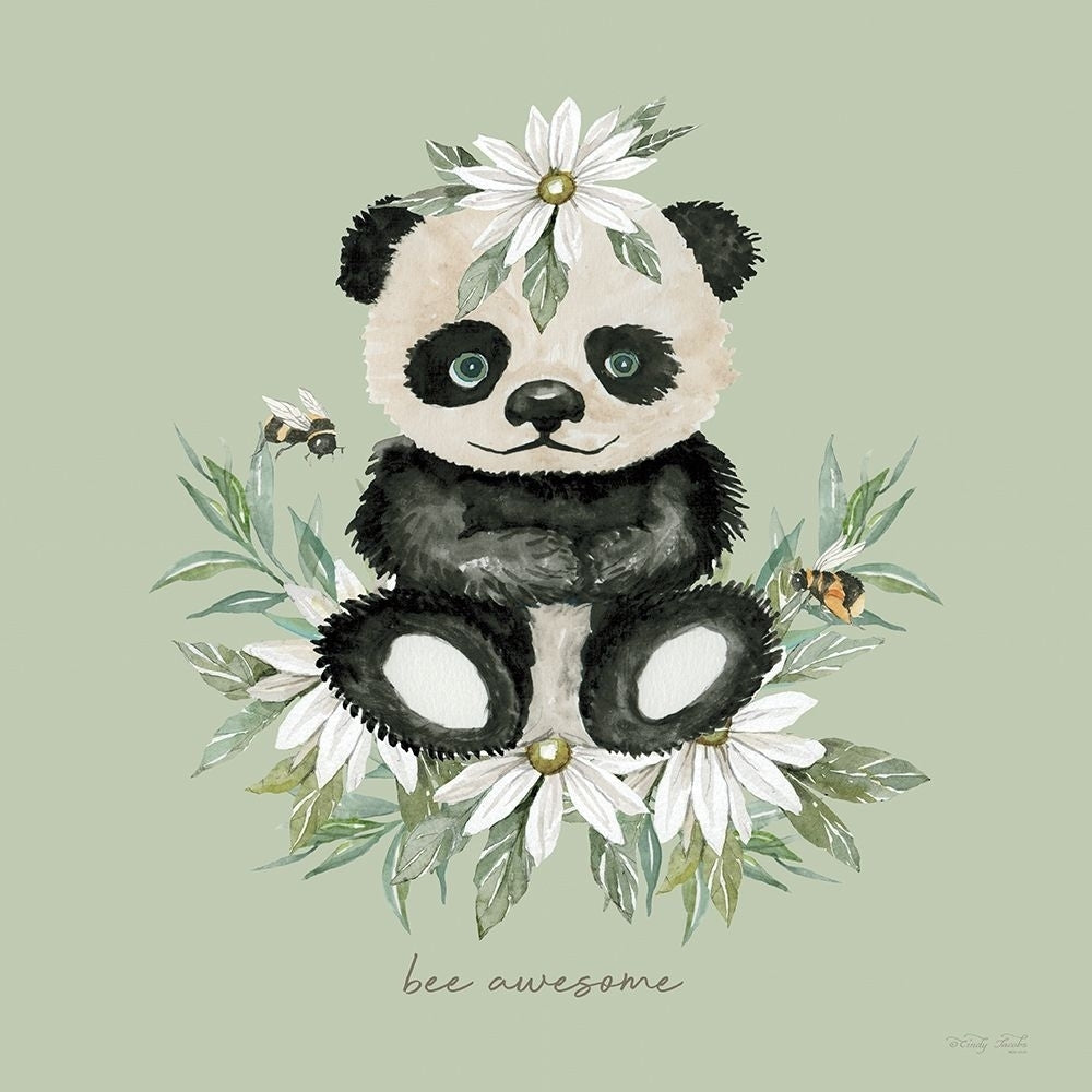 Baby Panda - Bee Awesome Poster Print - Cindy Jacobs-VARPDXCIN3972 Image 1