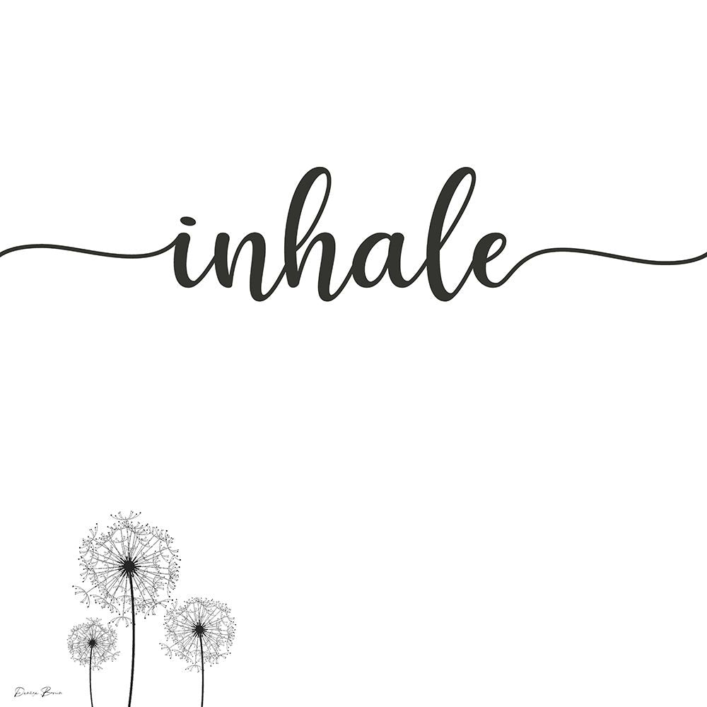 Inhale Poster Print - Denise Brown-VARPDXDBSQ073B Image 1