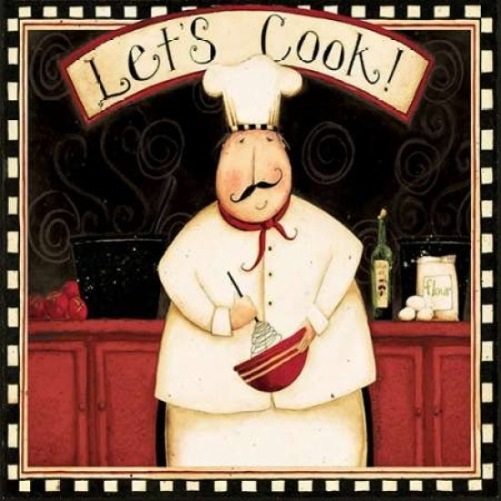 Lets Cook With Wine Poster Print by Dan DiPaolo-VARPDXDDP5SQ012B Image 2