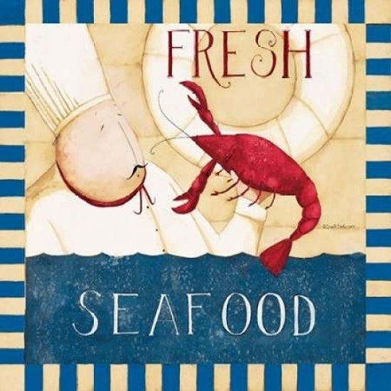 Seafood Takeout Poster Print by Dan DiPaolo-VARPDXDDPSQ049 Image 1