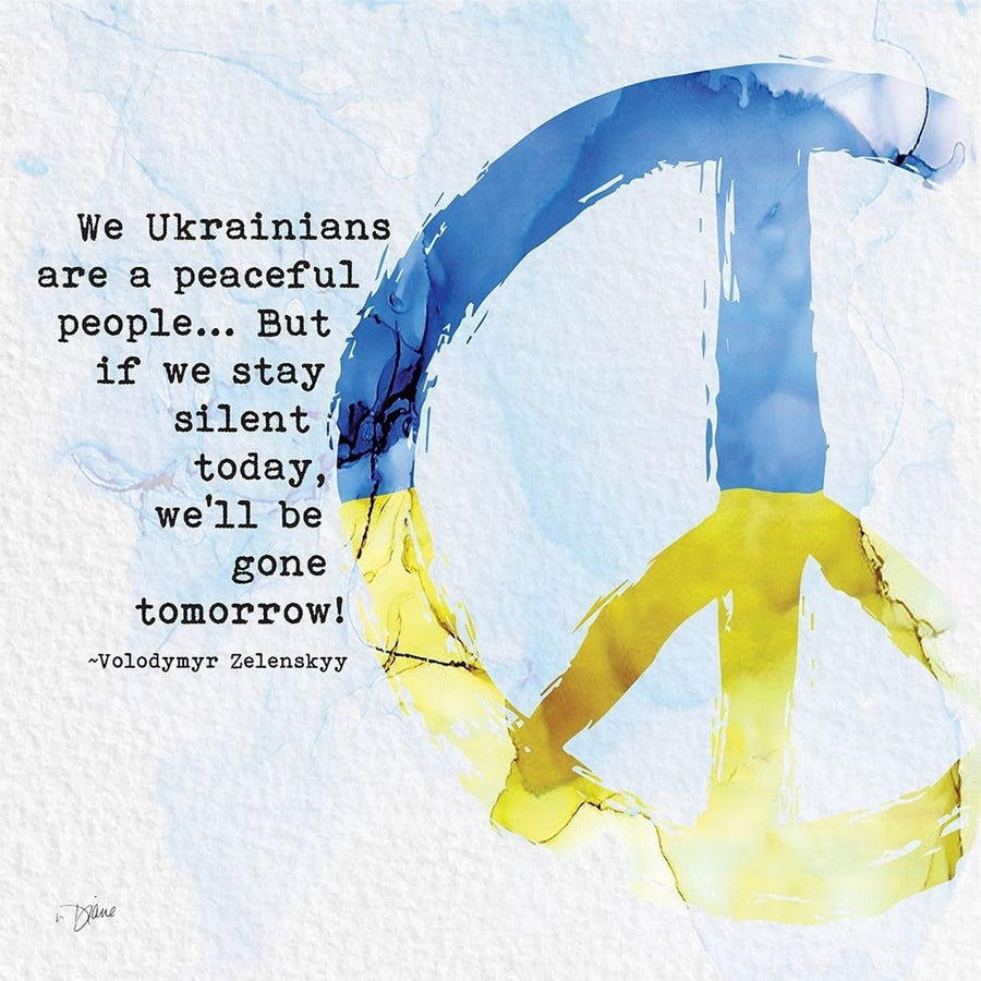 Stand With Ukraine 2 Poster Print - Diane Stimson-VARPDXDSNSQ025B Image 1