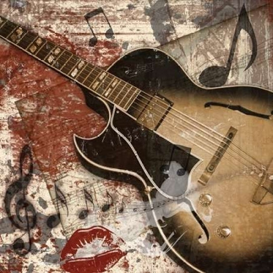 Guitar Rock 2 Poster Print by Diane Stimson-VARPDXDSSQ258B Image 1