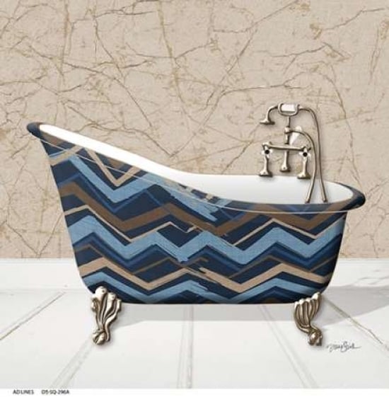 Chevron Tub 1 Poster Print by Diane Stimson-VARPDXDSSQ296A Image 1