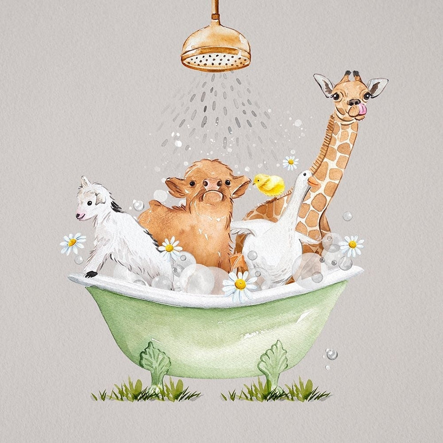 Bubble Bath Buddies I Poster Print - Enya Todd-VARPDXET0077 Image 1