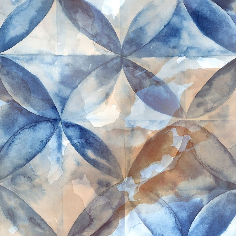 Indigo Rustic Tiles II by Eva Watts-VARPDXEW715A Image 1