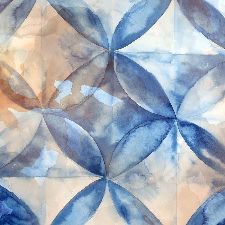 Indigo Rustic Tiles I by Eva Watts-VARPDXEW714A Image 1