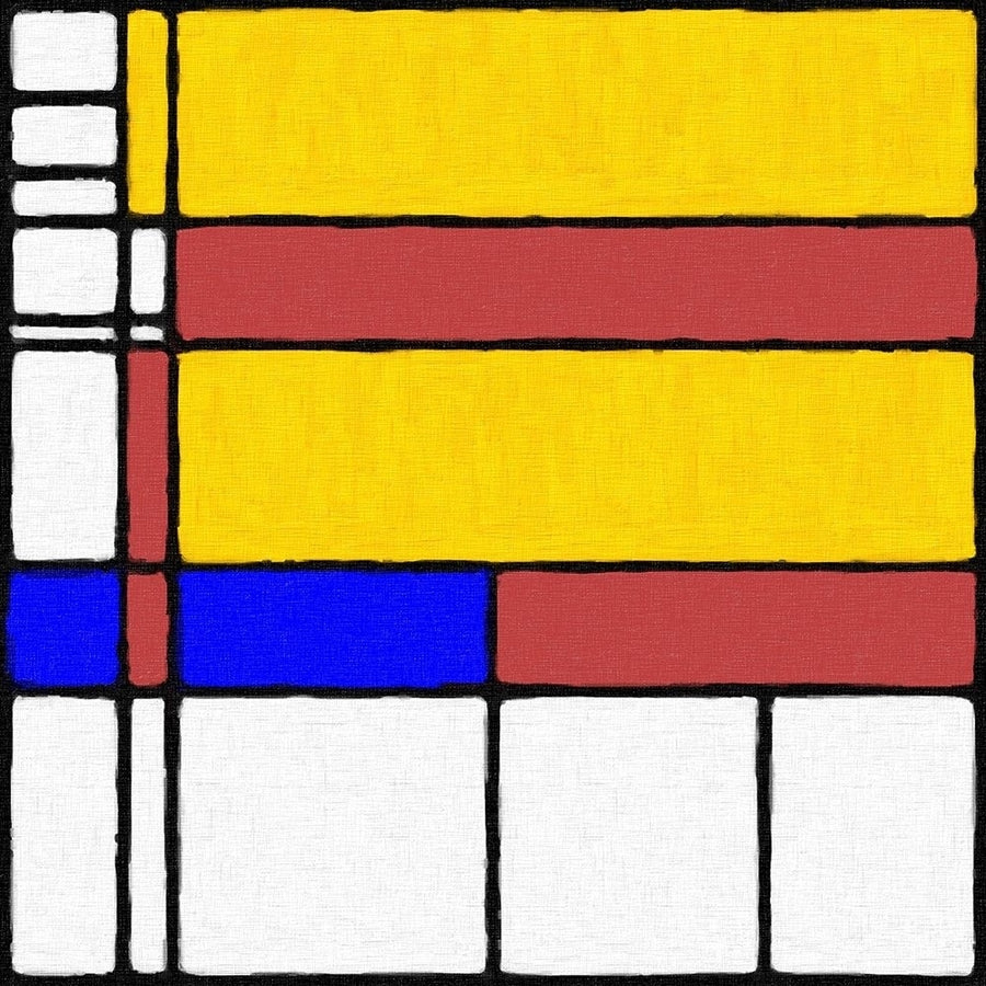 Abstract Modern in Mondrian Style Poster Print by Anthony Mcaulay-VARPDXFAF1407 Image 1