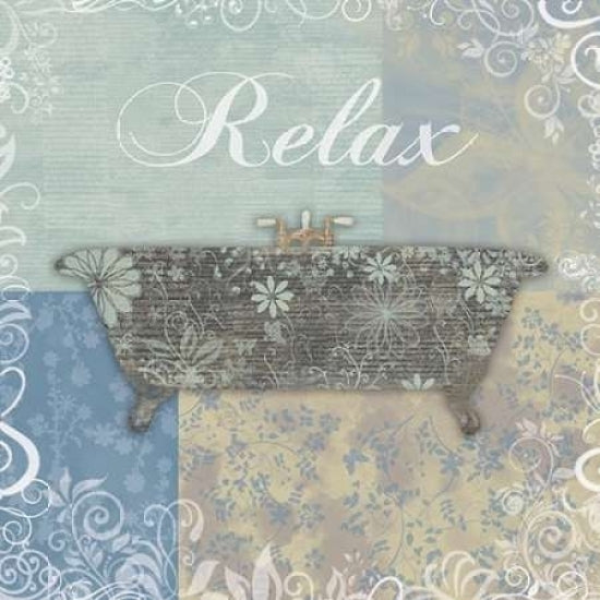 Relax Bath Tub Poster Print by Lauren Gibbons-VARPDXGLSQ014B Image 2