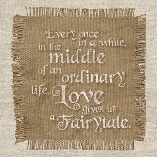 Burlap Fairytale Poster Print by Lauren Gibbons-VARPDXGLSQ038C Image 1