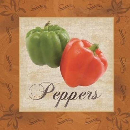 Peppers Poster Print by Lauren Gibbons-VARPDXGLSQ036F Image 1