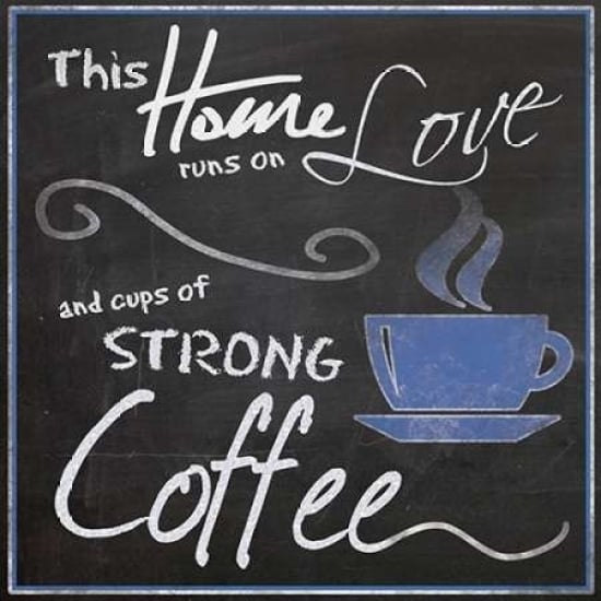 Strong Blue Coffee Poster Print by Lauren Gibbons-VARPDXGLSQ041A Image 2