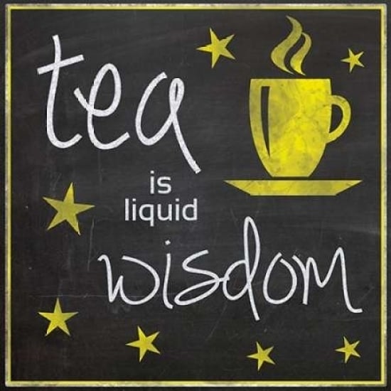 Yellow Tea Wisdom Poster Print by Lauren Gibbons-VARPDXGLSQ041H Image 2